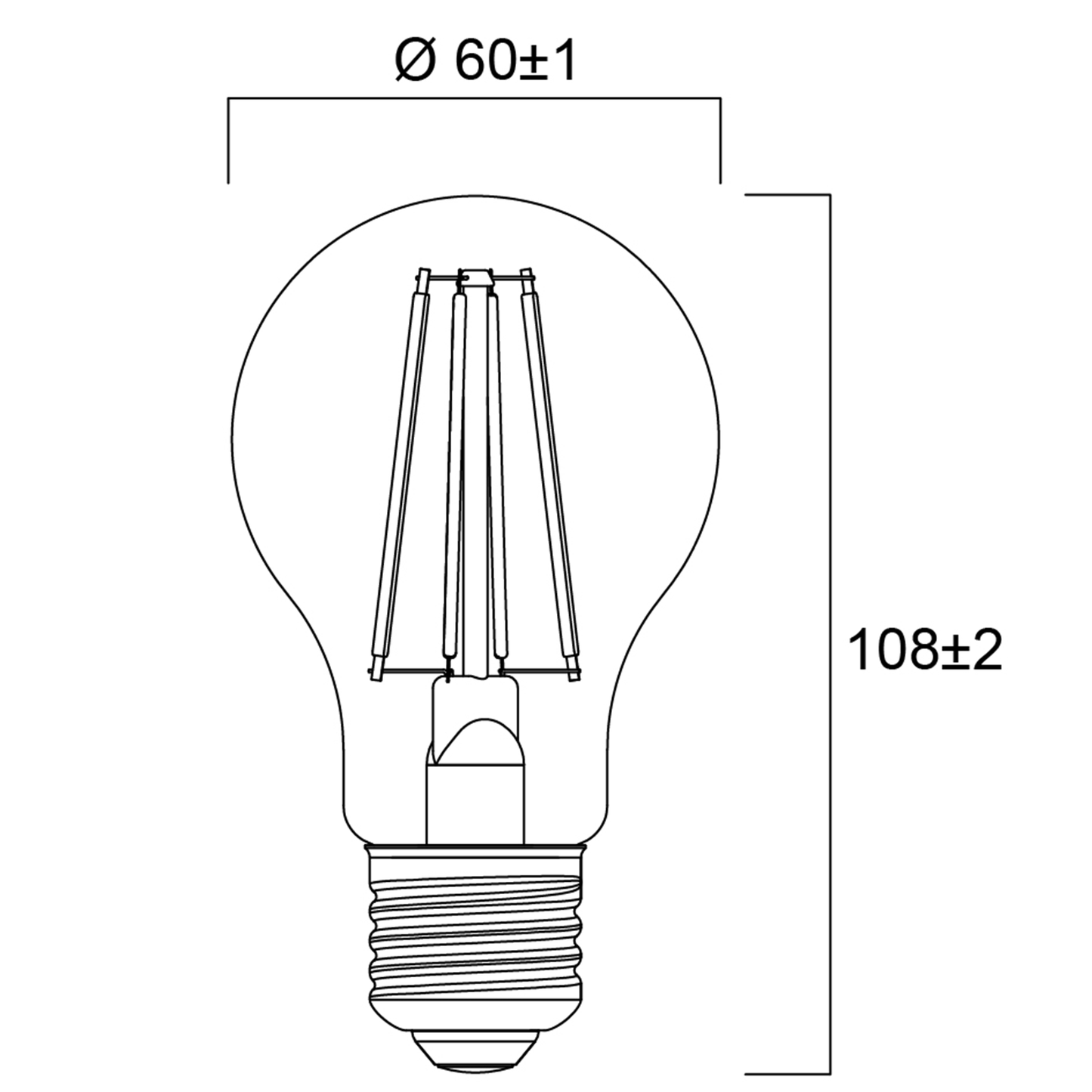 LED Lampe E27 | Dimmbar | Warmweiß | 60W, 75W Ersatz