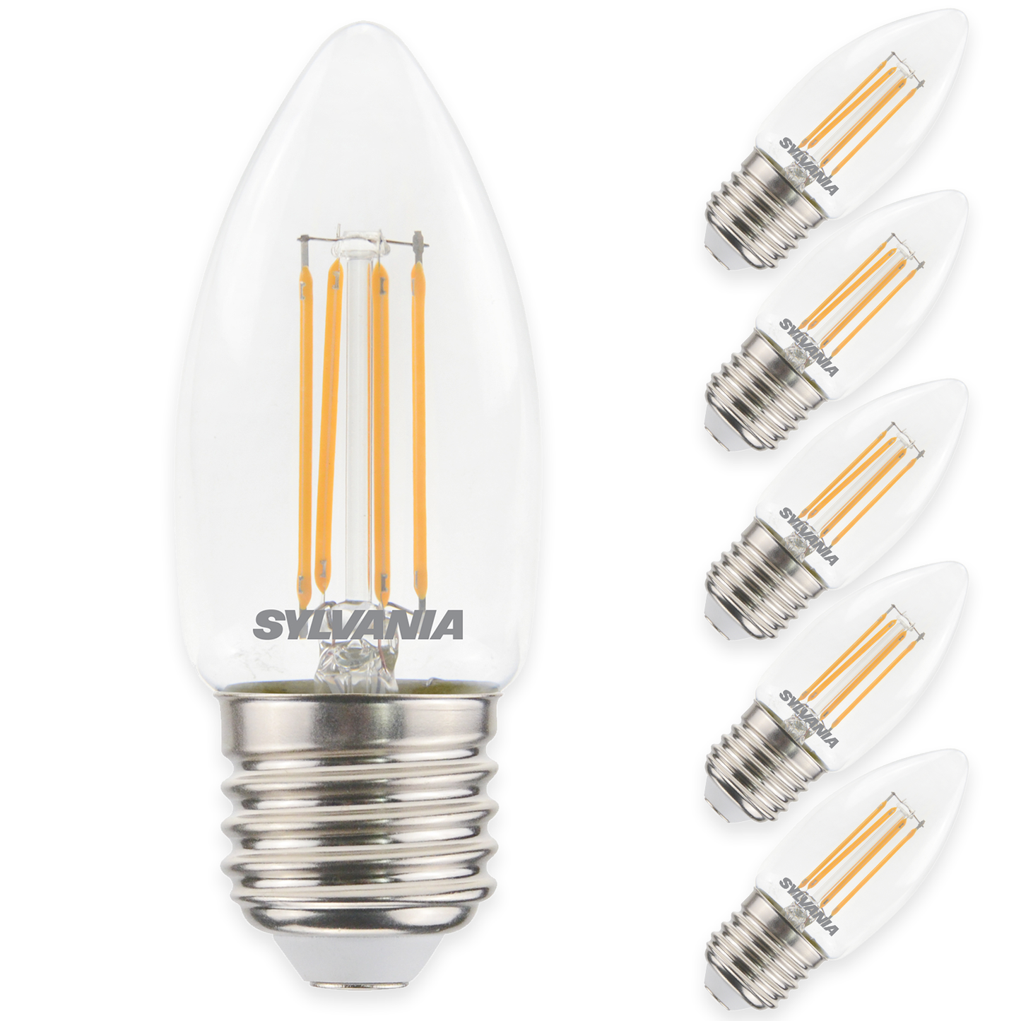 LED Kerze E27 | Warmweiß | Filament Design | 40W Ersatz