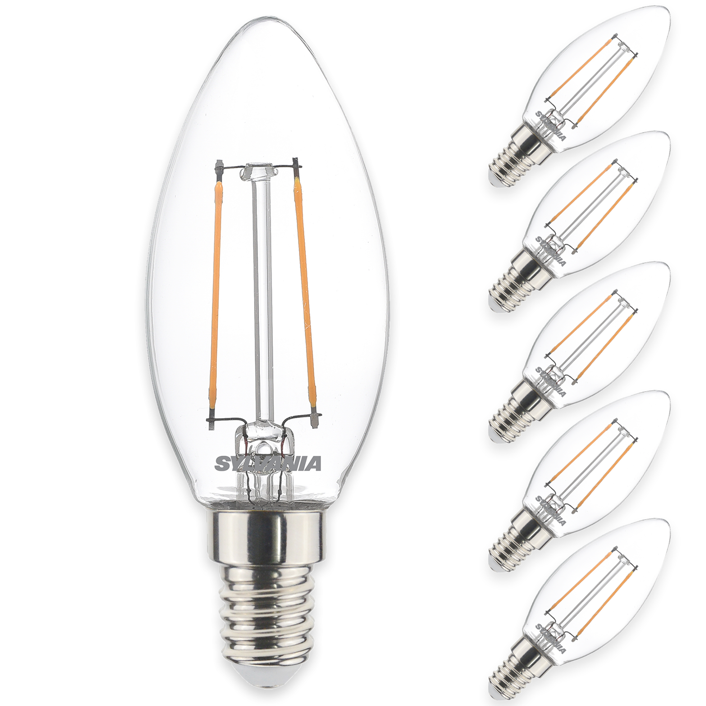 LED Kerze E14 | Warmweiß | Filament Design | 25-40W Ersatz
