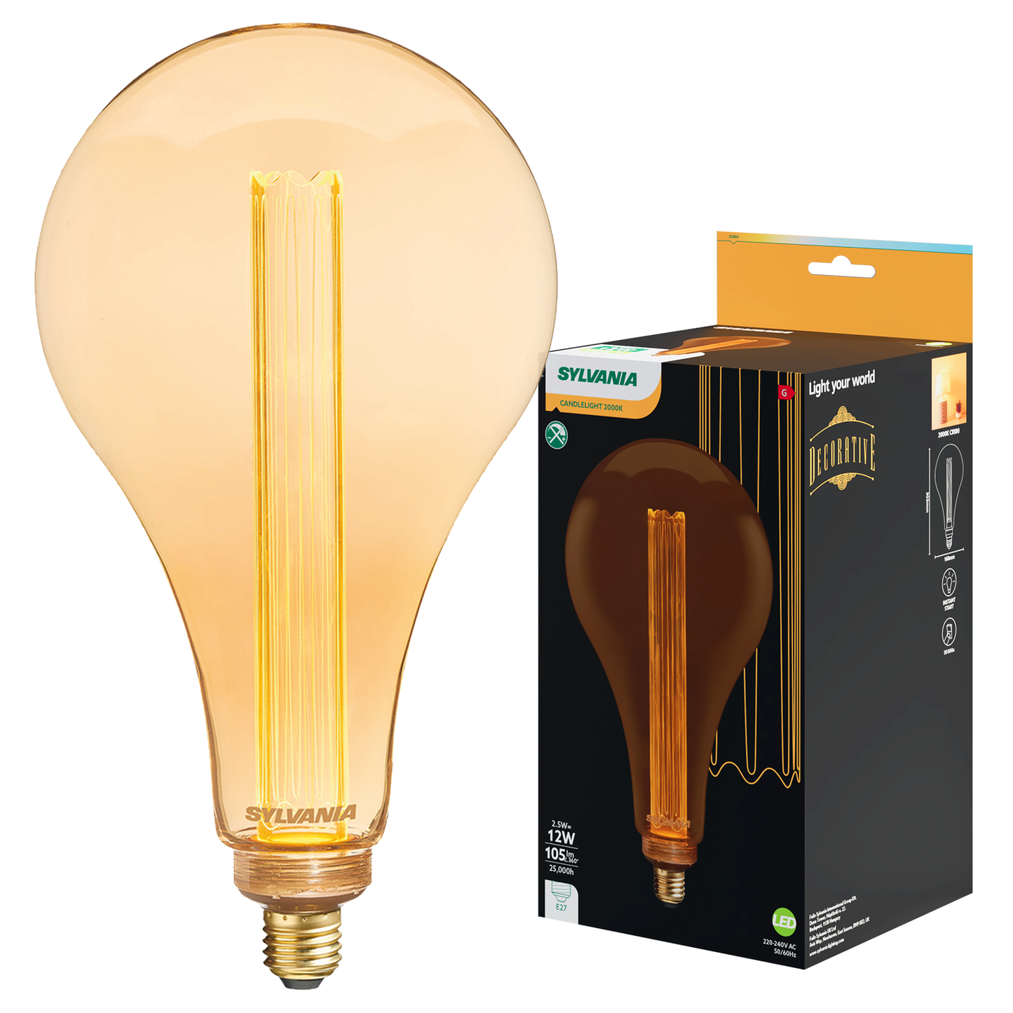 Retro LED Lampe | Dekoratives Design | verschiedene Formen