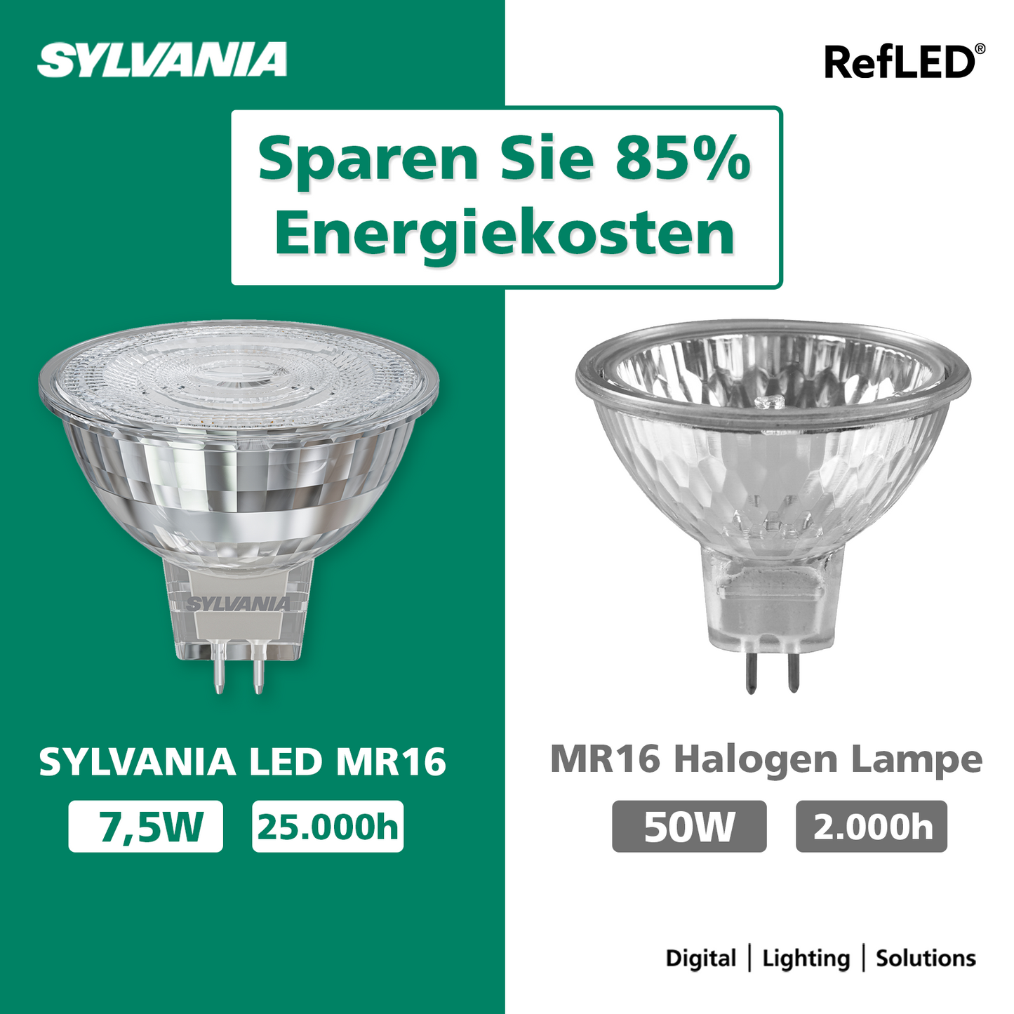 MR16 LED Lampe | dimmbar | 345 - 621 Lumen | Warmweiß | 35W - 50W Ersatz