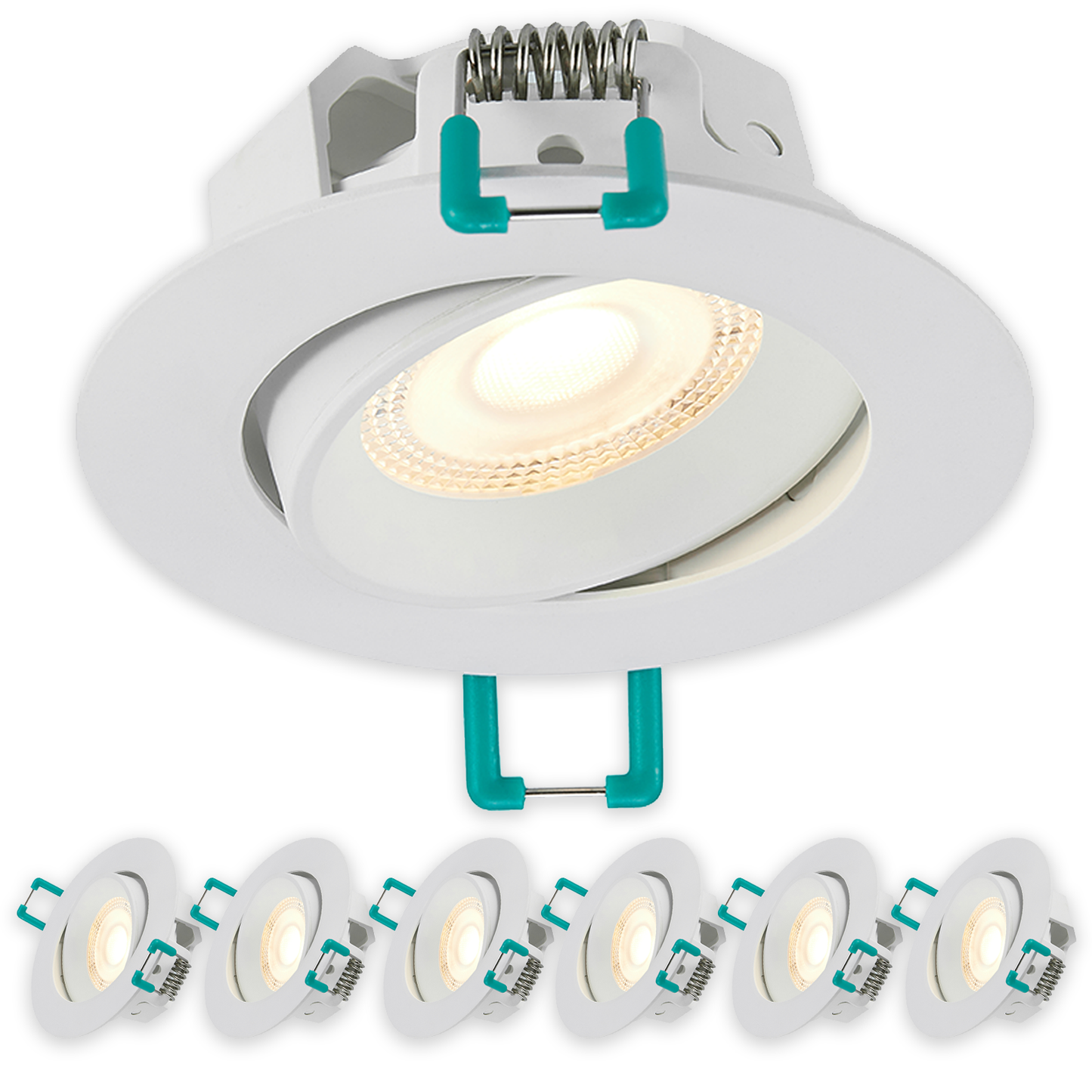 LED Einbaustrahler 230V | 3er & 10er Pack | Warmweiß | Ø 68 mm | Schwenkbar