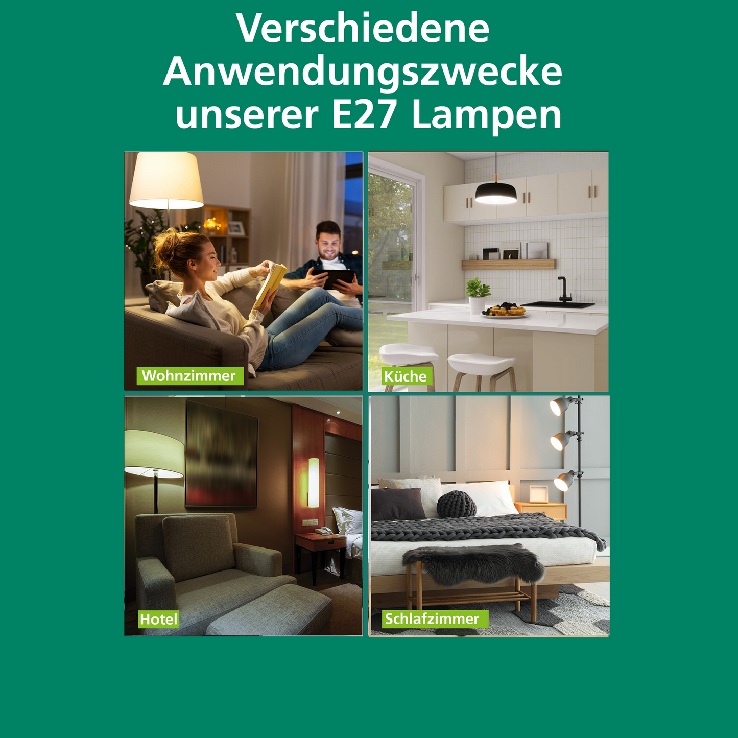 LED Lampe E27 | Warm, Neutral & Tageslichtweiß | 40W, 60W, 75W Ersatz