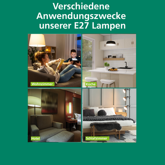 LED Lampe E27 | Warm, Neutral & Tageslichtweiß | 40W, 60W, 75W Ersatz