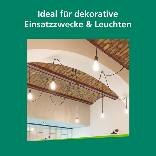 LED Lampe E27 | Warmweiß | Edison Form | 60W Ersatz