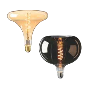 LED-Lampe | für stilvolle Ambiente-Beleuchtung | Verschiedene Formen | Schwarze & Goldene Oberfläche
