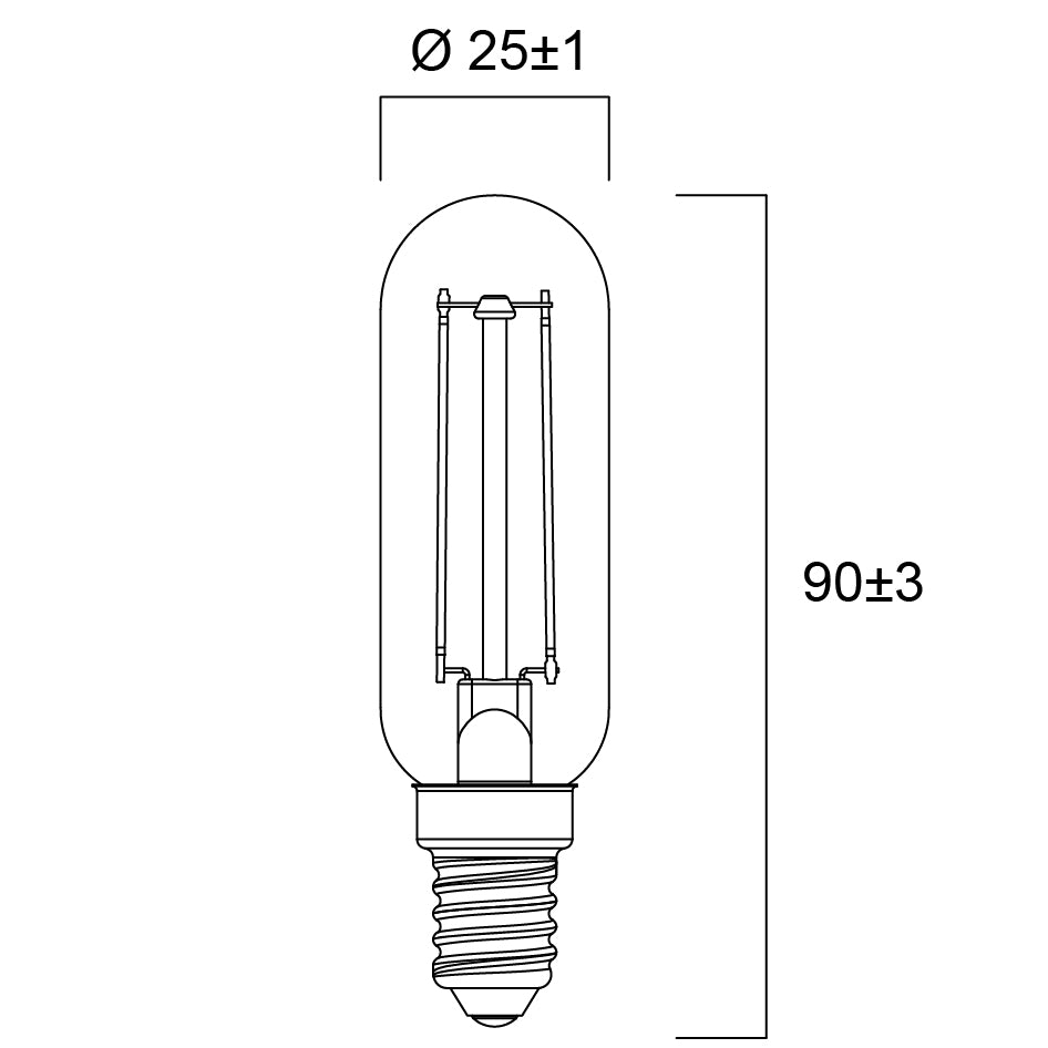 LED Lampe für Abzugshaube / Kühlschrank | 25-40W Ersatz | Warmweiß