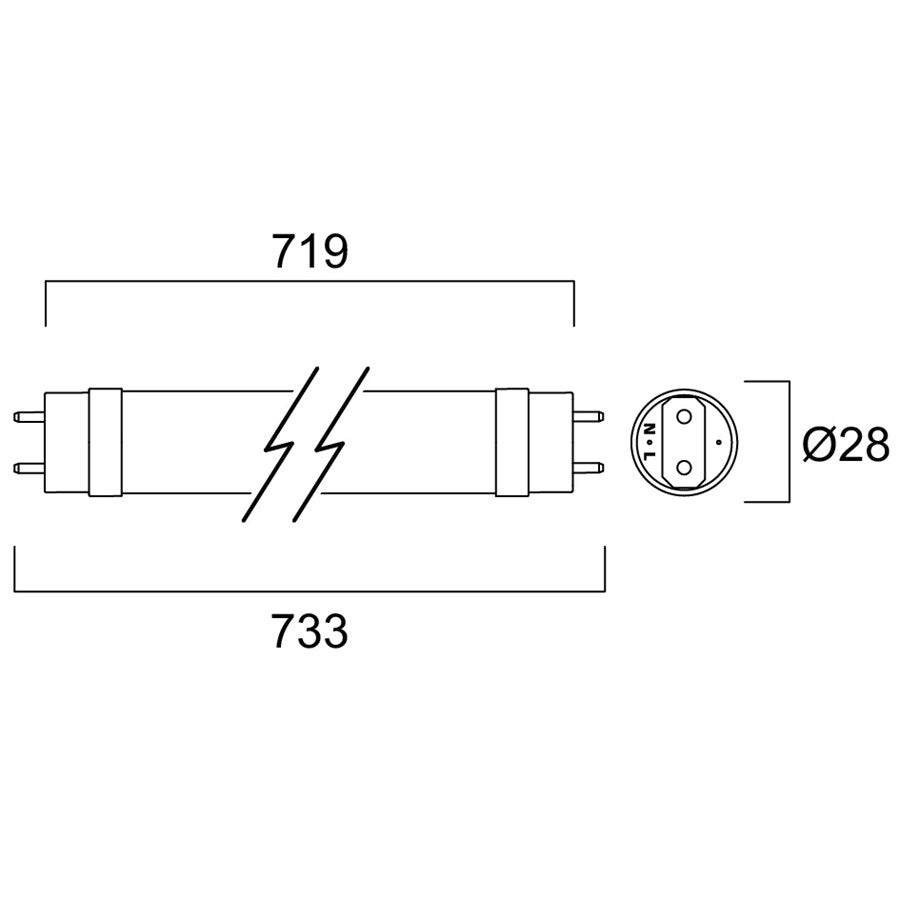 LED Röhre T8 | 720 mm | Ersatz für 16W | für KVG & AC | verfügbar in Warmweiß, Neutralweiß & Tageslichtweiß