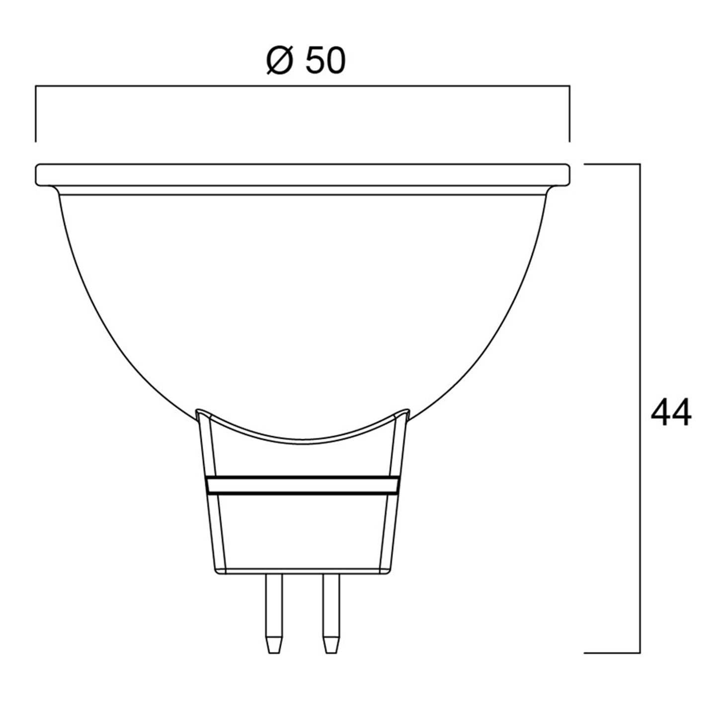 MR16 LED Lampe | dimmbar | 345 - 621 Lumen | Warmweiß | 35W - 50W Ersatz