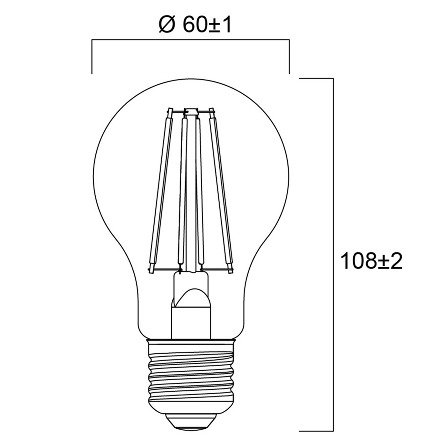 LED Lampe E27 | Warmweiß & Neutralweiß | Filament Design | 40W, 60W, 75W Ersatz