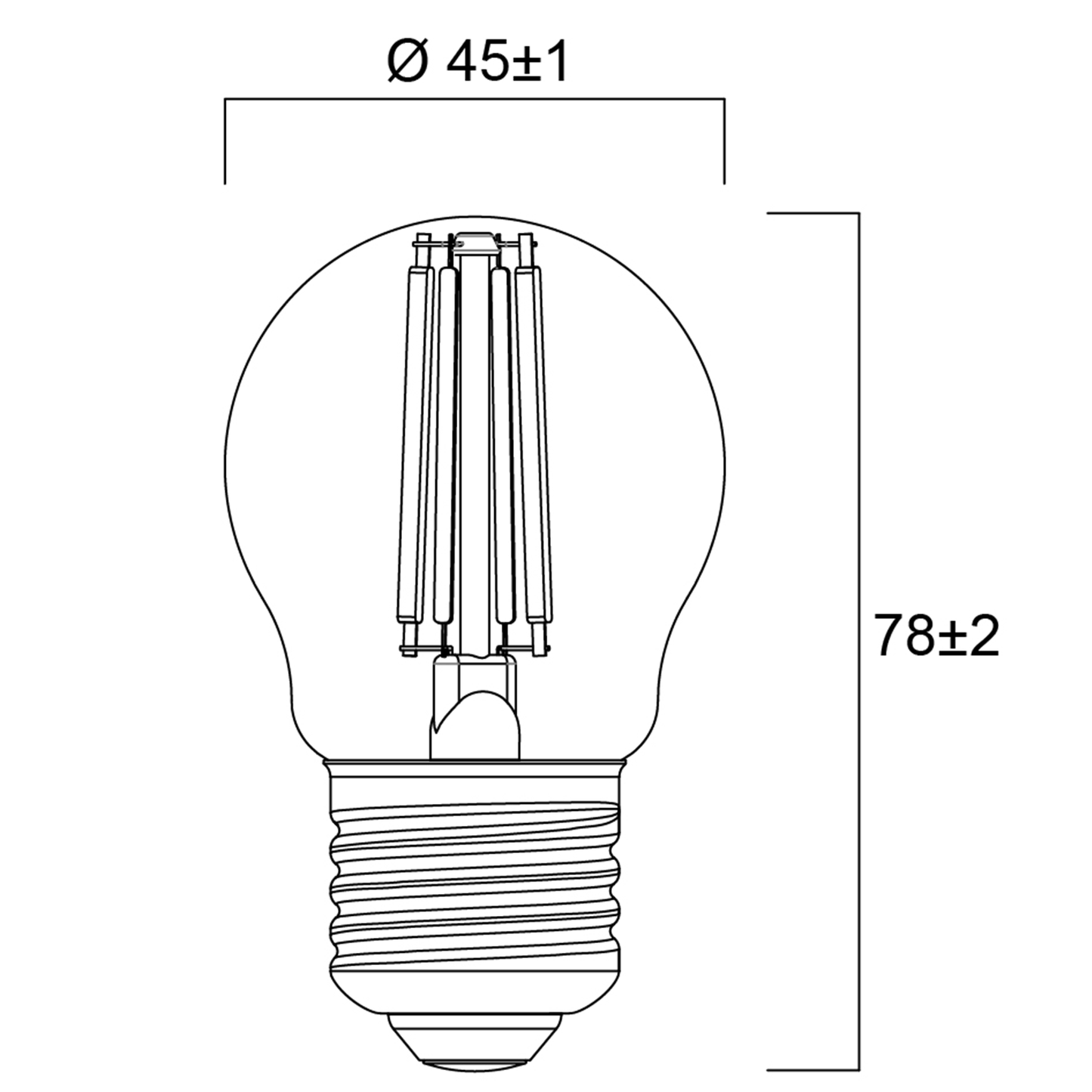 LED Lampe Kugel | E14 & E27 | Warmweiß | 40W Ersatz
