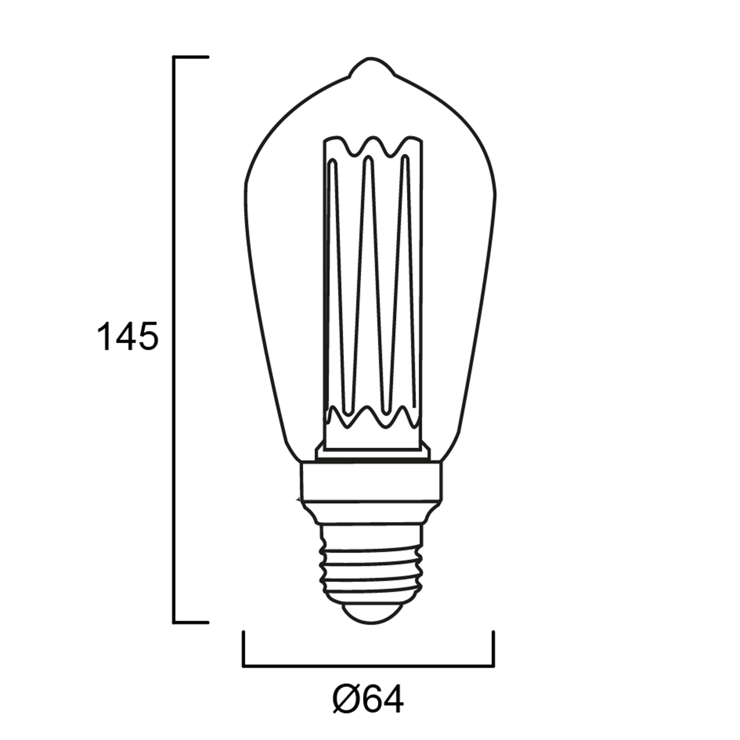 Retro LED Lampe | Dekoratives Design | verschiedene Formen