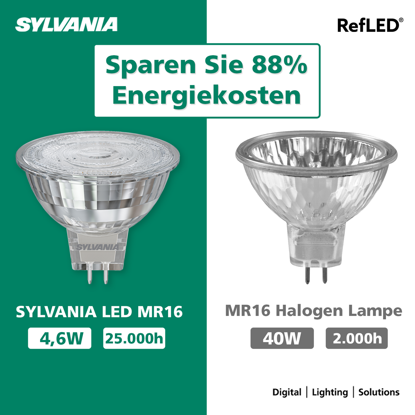 MR16 LED Lampe | 425 - 600 Lumen | Warmweiß