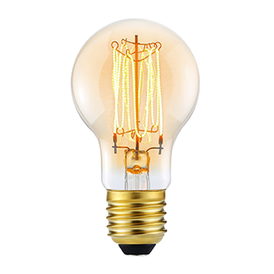 Retro Vintage LED Lampe | Birnenform / Kugelform | Gold / Dunkel | E27 | dimmbar