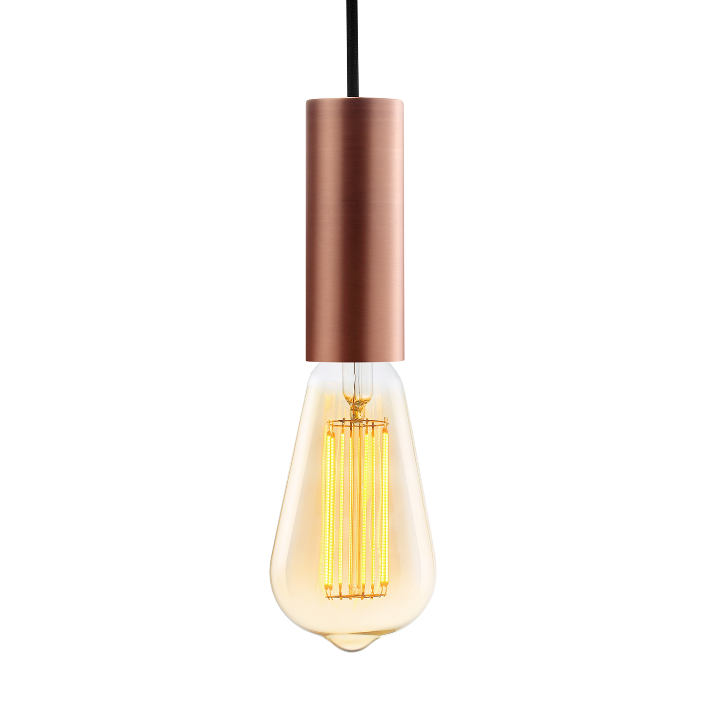 Retro Vintage LED Lampe | Birnenform / Kugelform | Gold / Dunkel | E27 | dimmbar