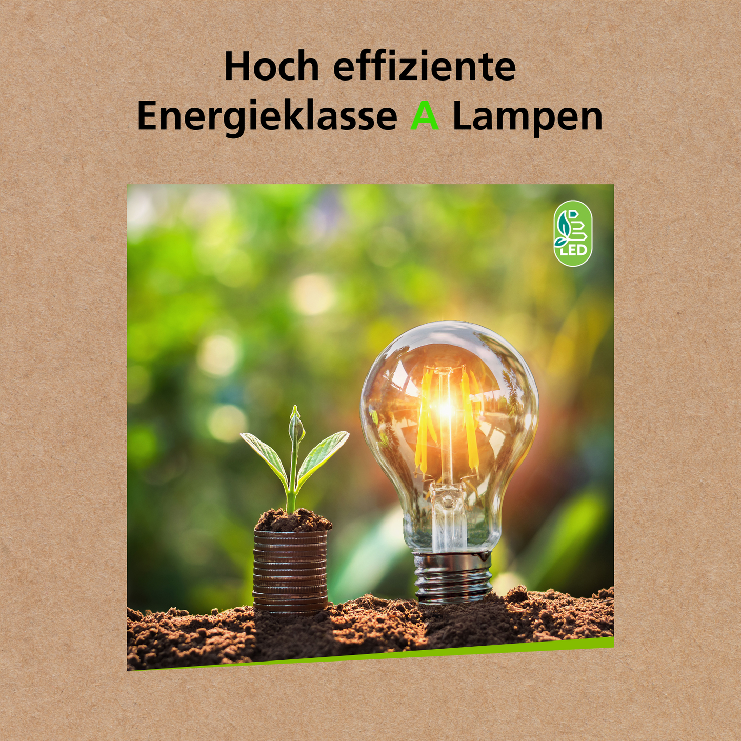 LED Lampe | Effizienzklasse A | E27 | Warmweiß | 100W Ersatz