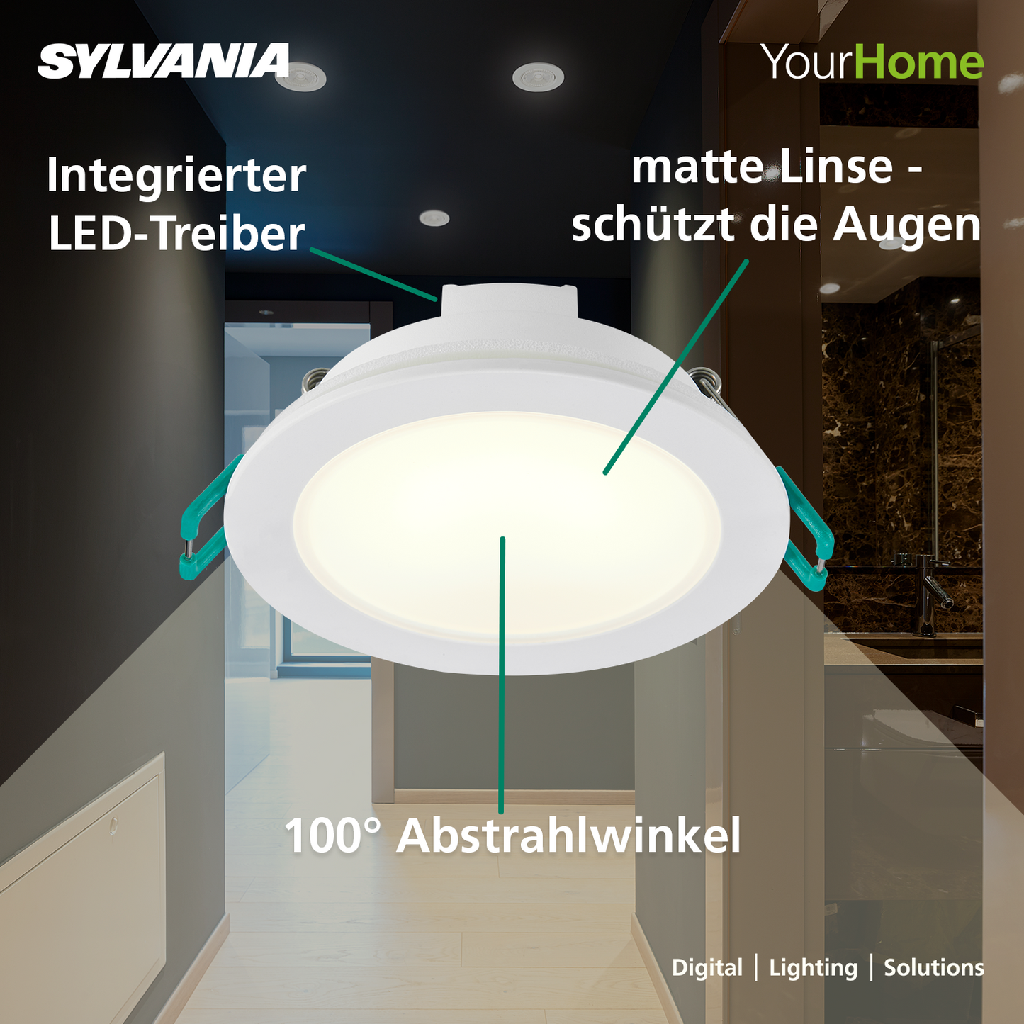 LED Einbaustrahler 230V | 3er & 10er Pack | Warmweiß | Ø 68 mm | IP65