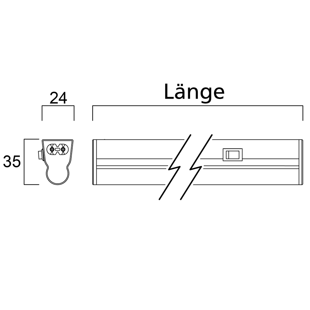 Unterbauleuchte LED 30/60/90/120/150 cm warmweiß/neutralweiß Küche Schrank Lichtleiste