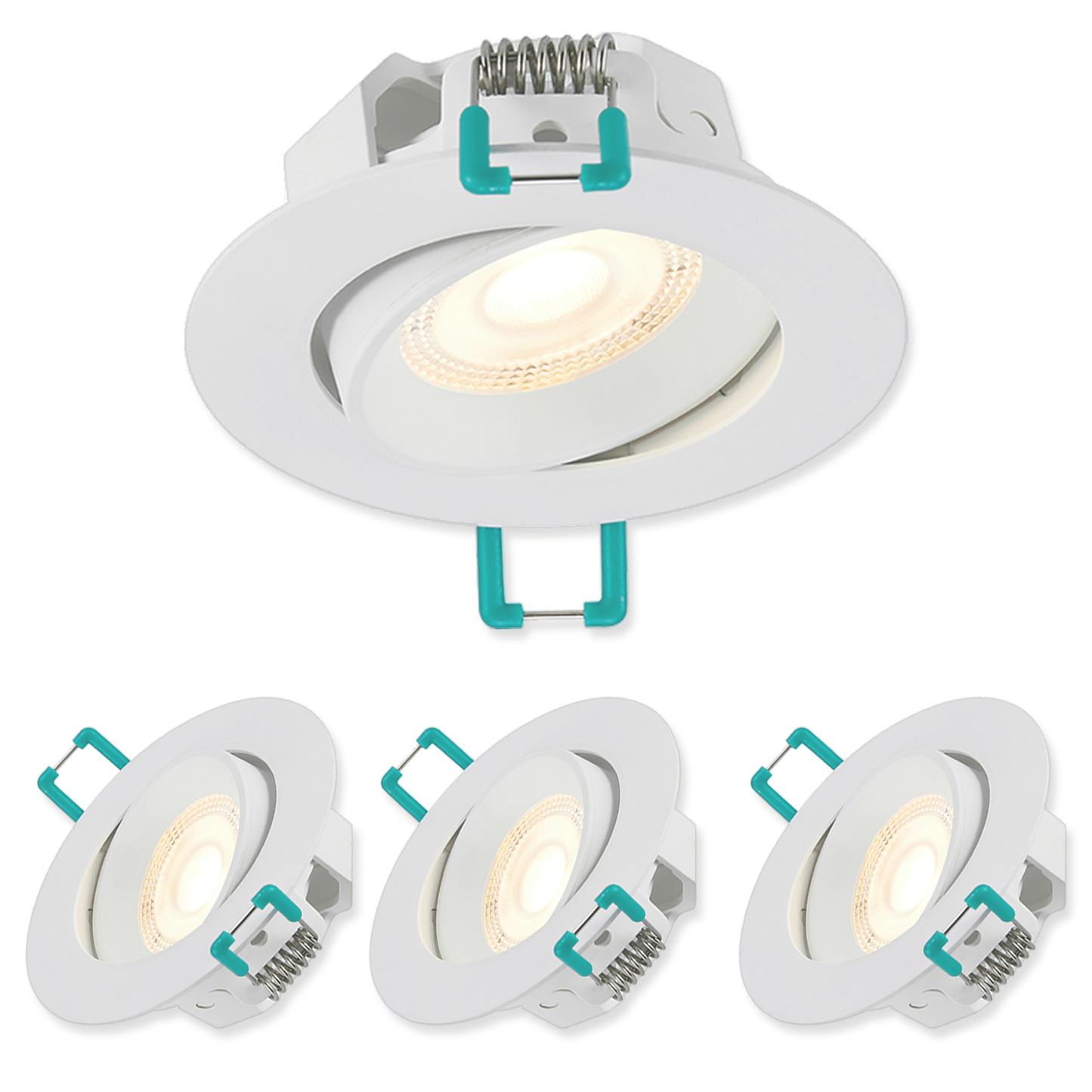 LED Einbaustrahler 230V | 3er & 10er Pack | Warmweiß | Ø 68 mm | Schwenkbar